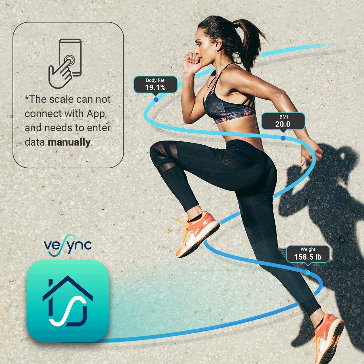 Etekcity Scale for Body Weight, Bathroom Digital Electric Scale for People