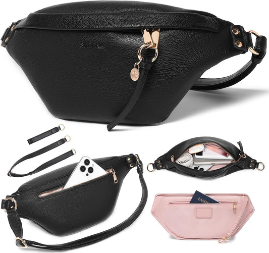 Anti Pickpocket Bag - RFID Crossbody Bag for Travel, Adjustable Strap Multiple Compartments Anti Theft Crossbody Bags for Women Vegan Travel Size Essentials Crossbody Bags for Women Large Size