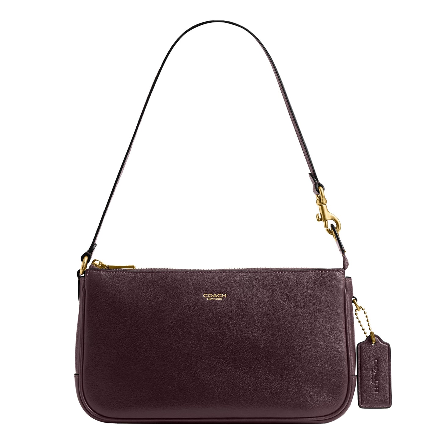 Coach Women's Natural Grain Leather Plaza Bag