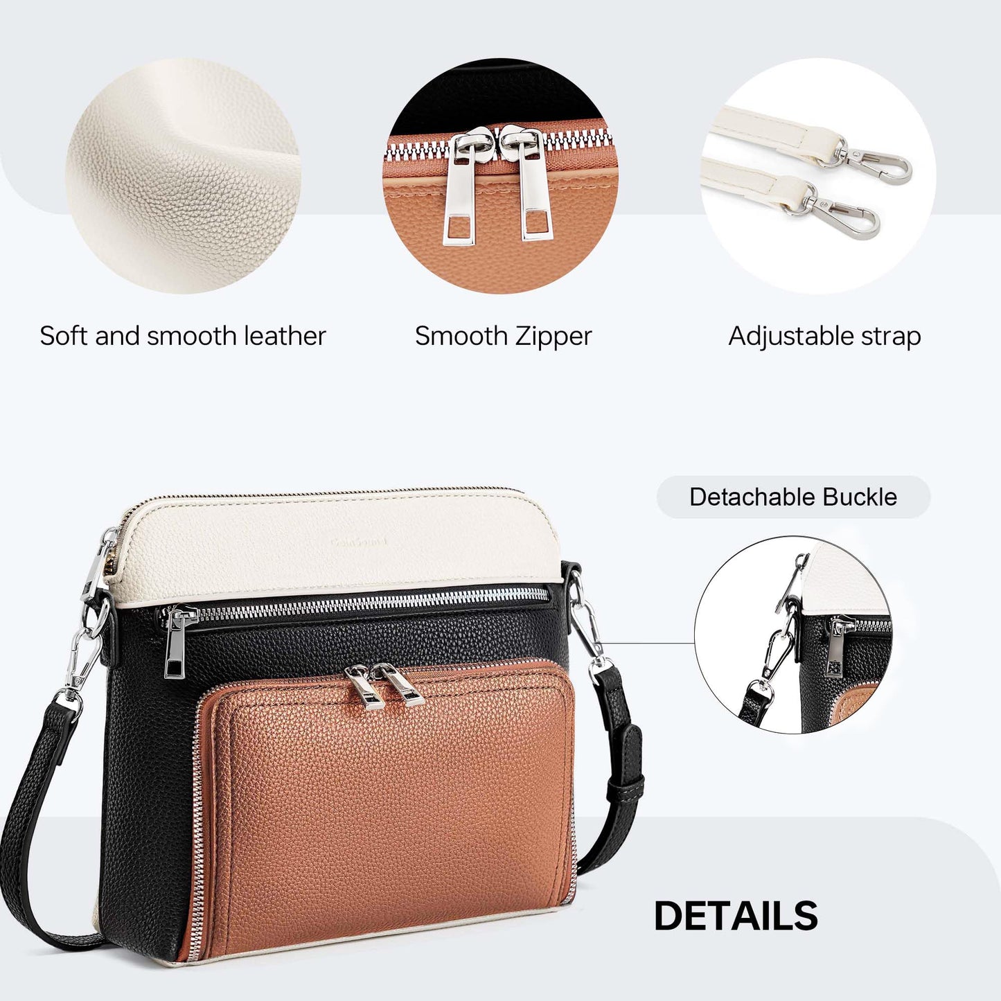 Crossbody Purses for Women Small Crossbody Bags for Women with Built in RFID Wallet