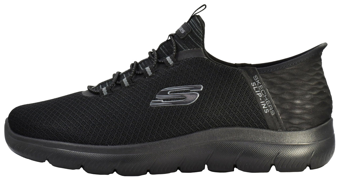 Skechers Men's Summits High Range Hands Free Slip-in Sneaker, Black/Charcoal, 9 WideSkechers Men's Summits High Range Hands Free Slip-in Sneaker, Black/Charcoal, 9 Wide