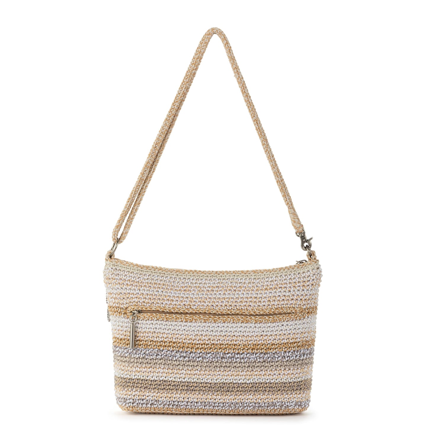 The Sak Lumi Convertible Crossbody Purse - Women's Handbag for Everyday & Travel, 3-in-1 Small Crossbody in Crochet & Leather