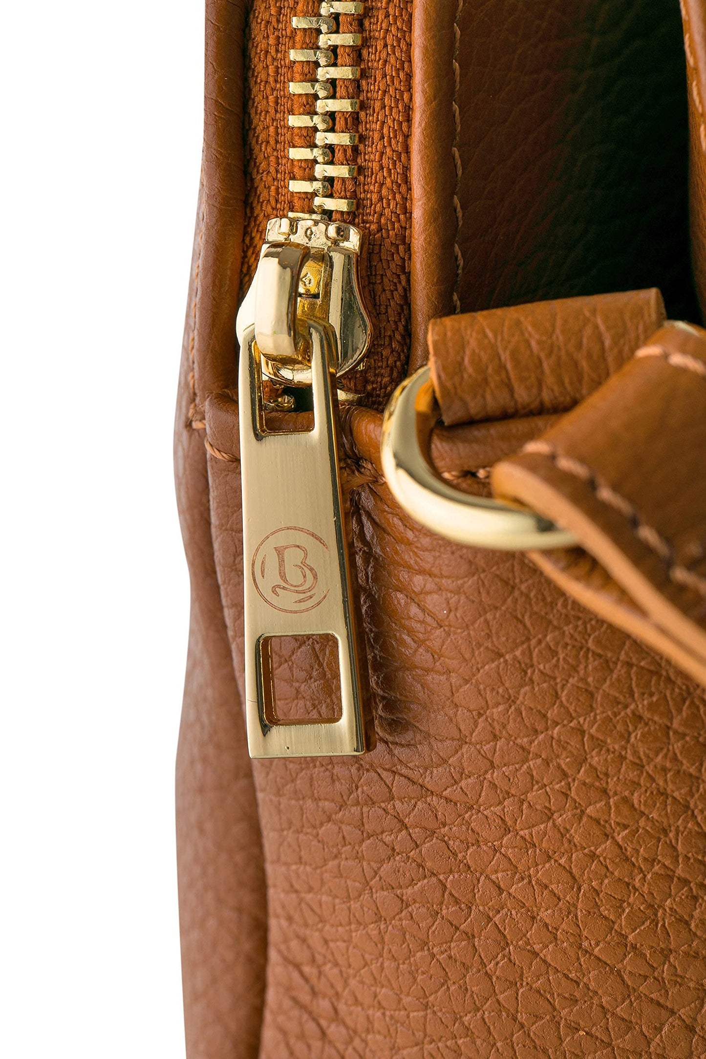 Baroncelli Crossbody Bag Made in Italy with Long Stripe Genuine Italian Soft Leather