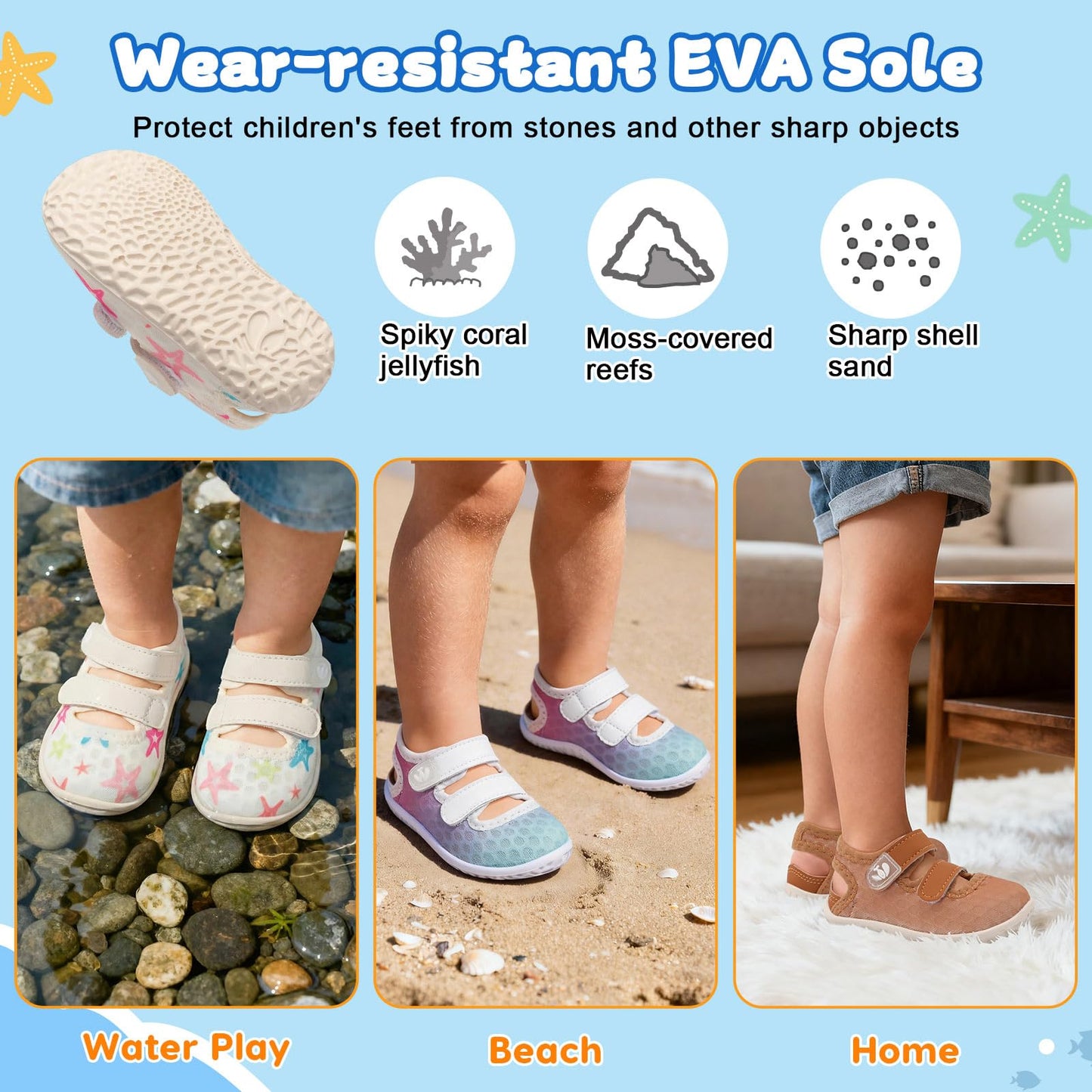 FEETCITY Baby Water Shoes Quick Dry Aqua Socks Barefoot Infant S wim Beach Pool Shoes LightweightFEETCITY Baby Water Shoes Quick Dry Aqua Socks Barefoot Infant Swim Beach Pool Sho…