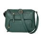 Oak Leathers Women's Crossbody Bag - Genuine Leather Crossover Shoulder Purse With Adjustable Sling Strap - Medium Size