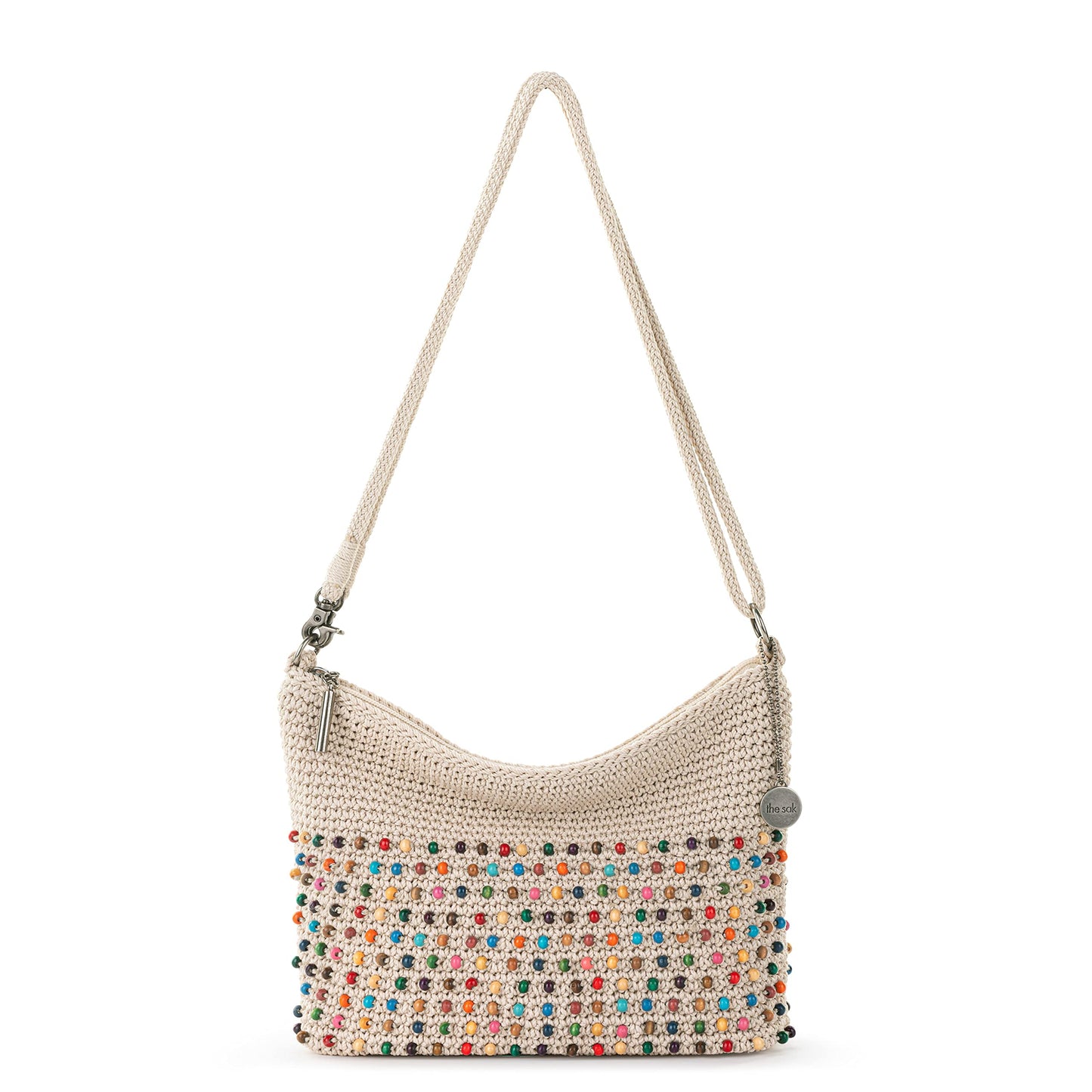 The Sak Lumi Convertible Crossbody Purse - Women's Handbag for Everyday & Travel, 3-in-1 Small Crossbody in Crochet & Leather