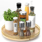 AMH Lazy Susan Wooden Organizer for Table Top