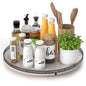AMH Lazy Susan Wooden Organizer for Table Top
