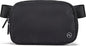 Pander Two Way Zipper Fanny Pack Nylon Everywhere Belt Bag for Women, Water Repellent Waist Packs, Crossbody Bags with Adjustable Strap (Black).