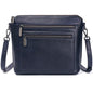 COOLCY Genuine Leather Crossbody Bags for Women Purses and Handbags for Ladies with Multiple Pockets Shoulder Satchel Bag