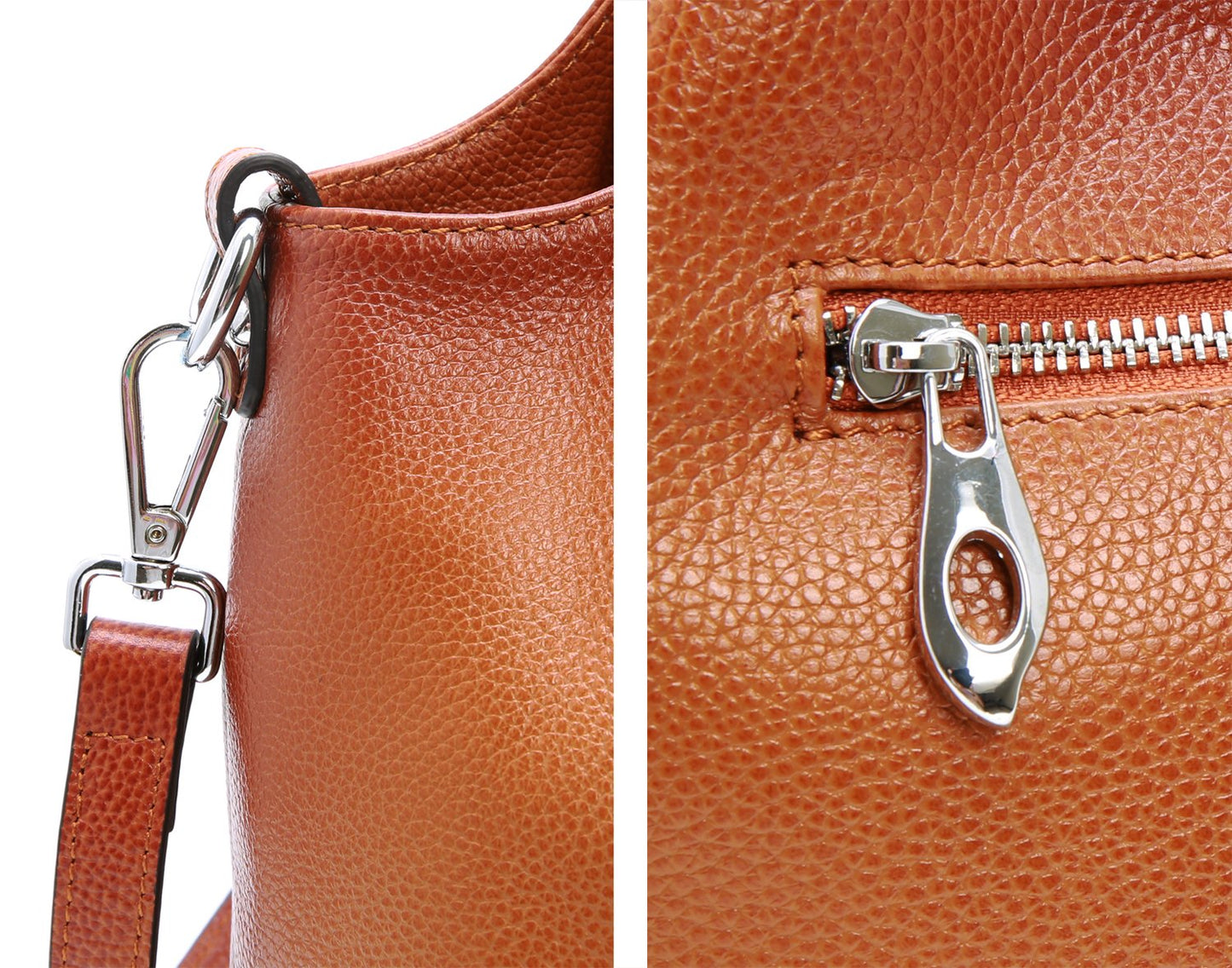 Iswee Leather Satchel Women Purse and Handbag Crossbody Shoulder Bag Hobo | Genuine Cowhide Leather Tote Top Handle Bag Soft & Durable Medium Size Bags with Detachable Multiple Pocketbooks Trendy
