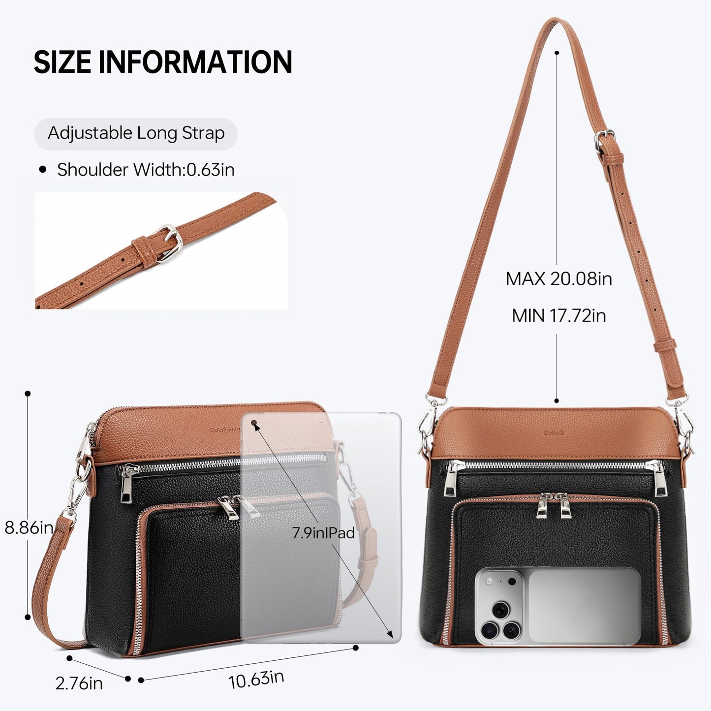 Crossbody Purses for Women Small Crossbody Bags for Women with Built in RFID Wallet