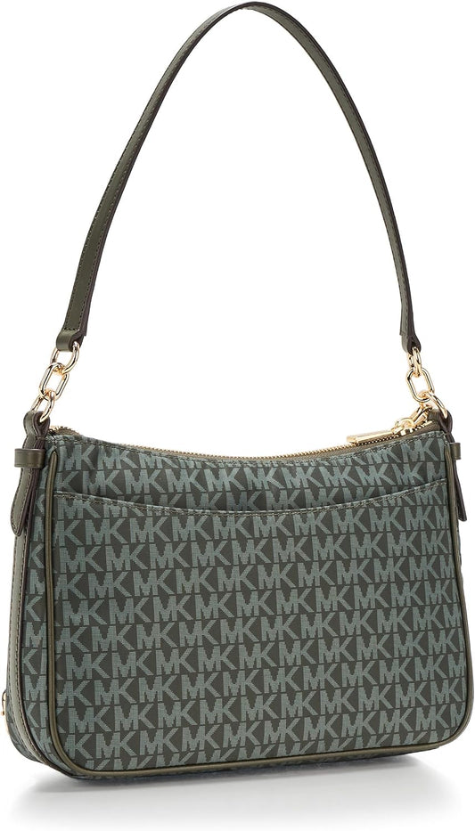 Michael Kors Jet Set Medium Top Zip Pochette Crossbody Bag