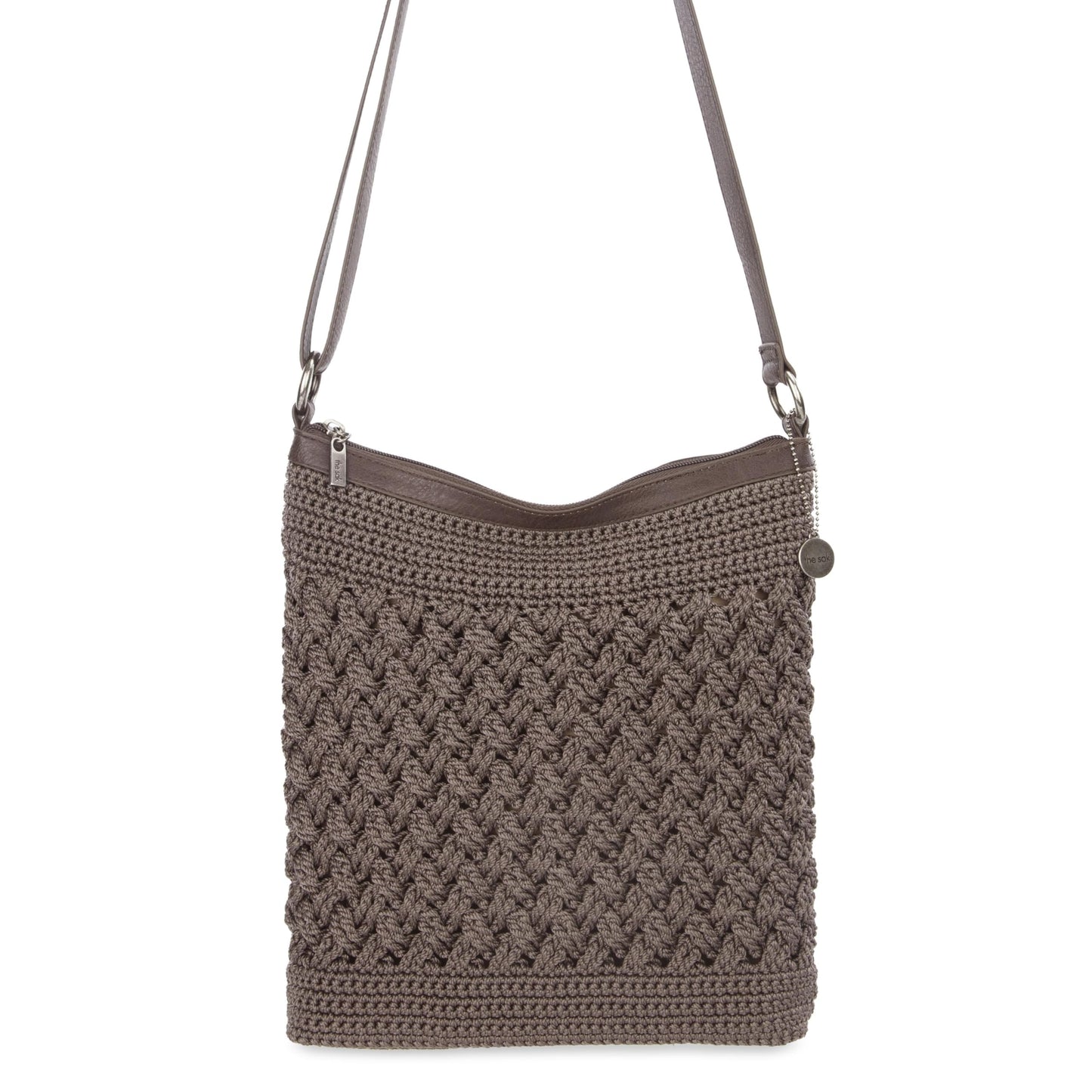 The Sak Lucia Crossbody Bag in Crochet, Convertible Purse with Adjustable Shoulder Strap