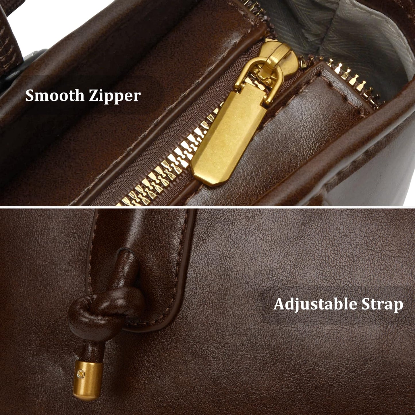 Shoulder Bag for Women Brown Purse Vintage Leather Shoulder Handbag Trendy Everyday Purse with Pendant