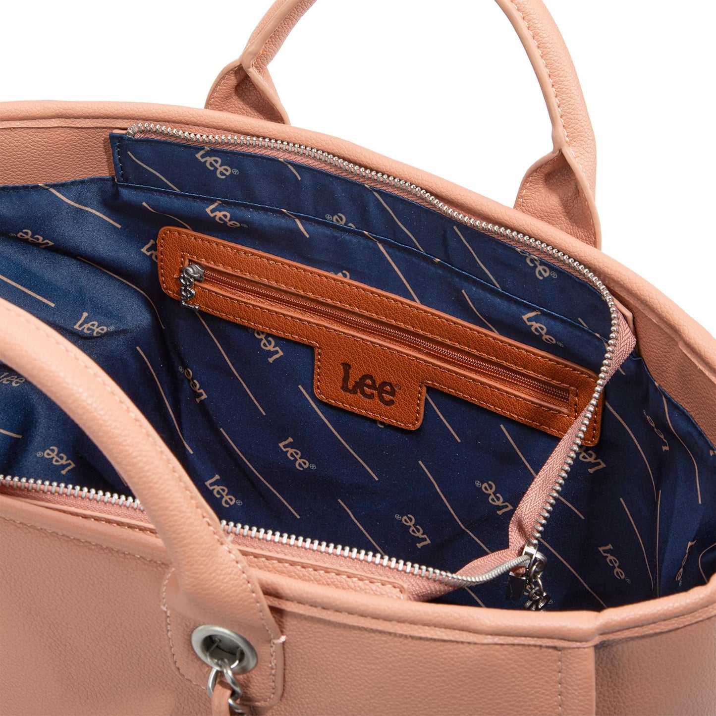 Lee Large Shoulder Tote Bag for Women Vegan Leather Top-Handle Bag