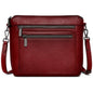 COOLCY Genuine Leather Crossbody Bags for Women Purses and Handbags for Ladies with Multiple Pockets Shoulder Satchel Bag