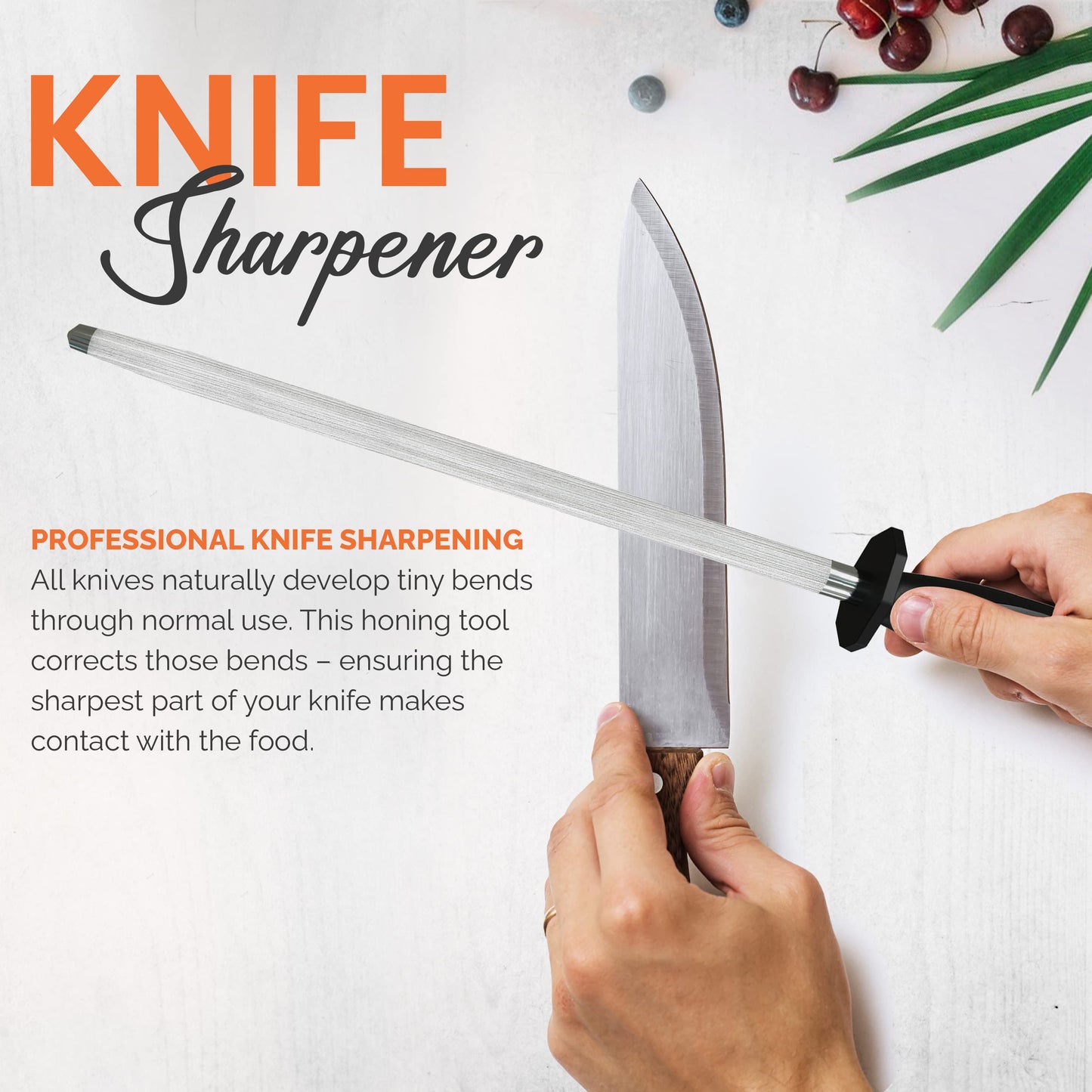 Utopia Kitchen Pack of 30 12 Inch Honing Steel Knife Sharpening Steel Sharpening Rod