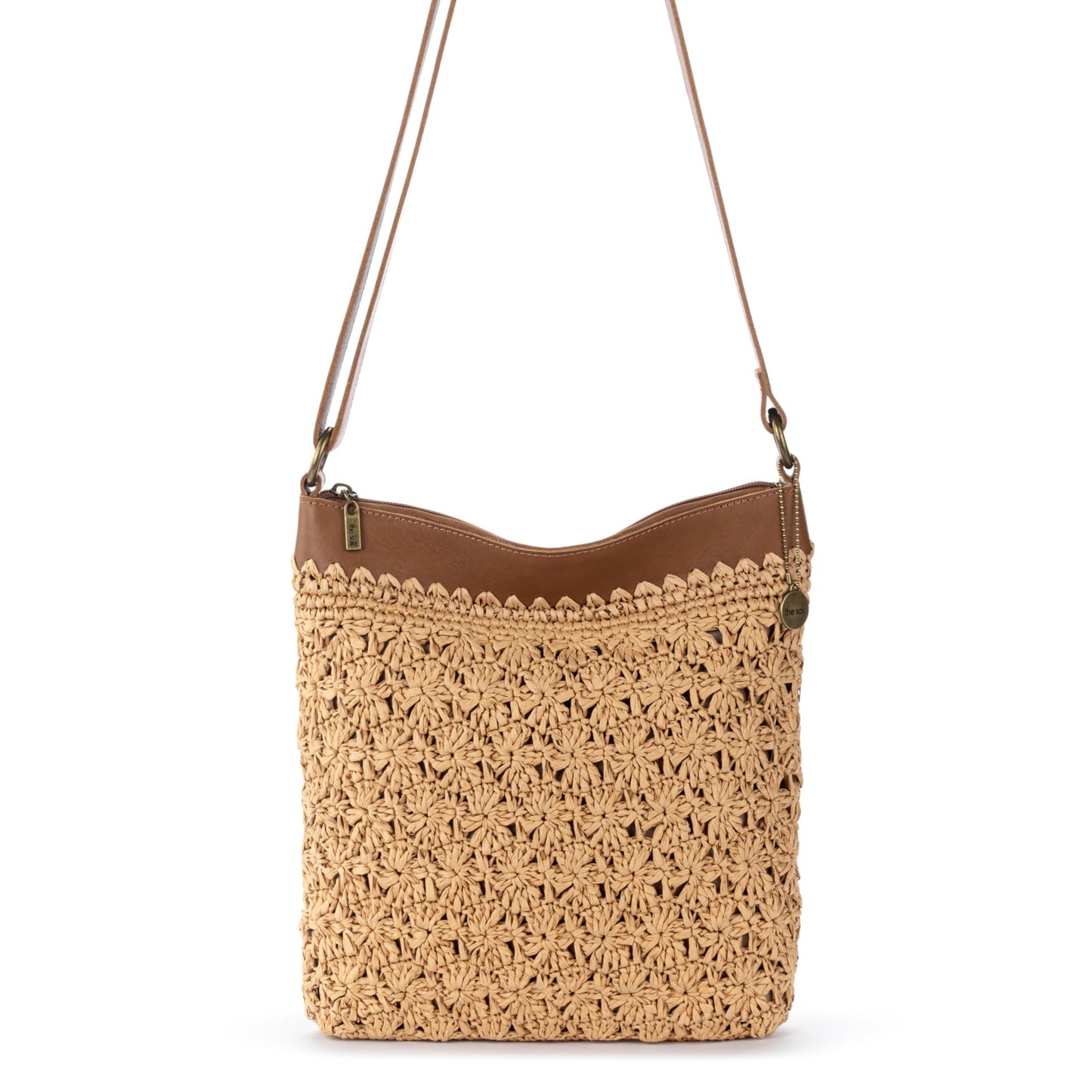 The Sak Lucia Crossbody Bag in Crochet, Convertible Purse with Adjustable Shoulder Strap