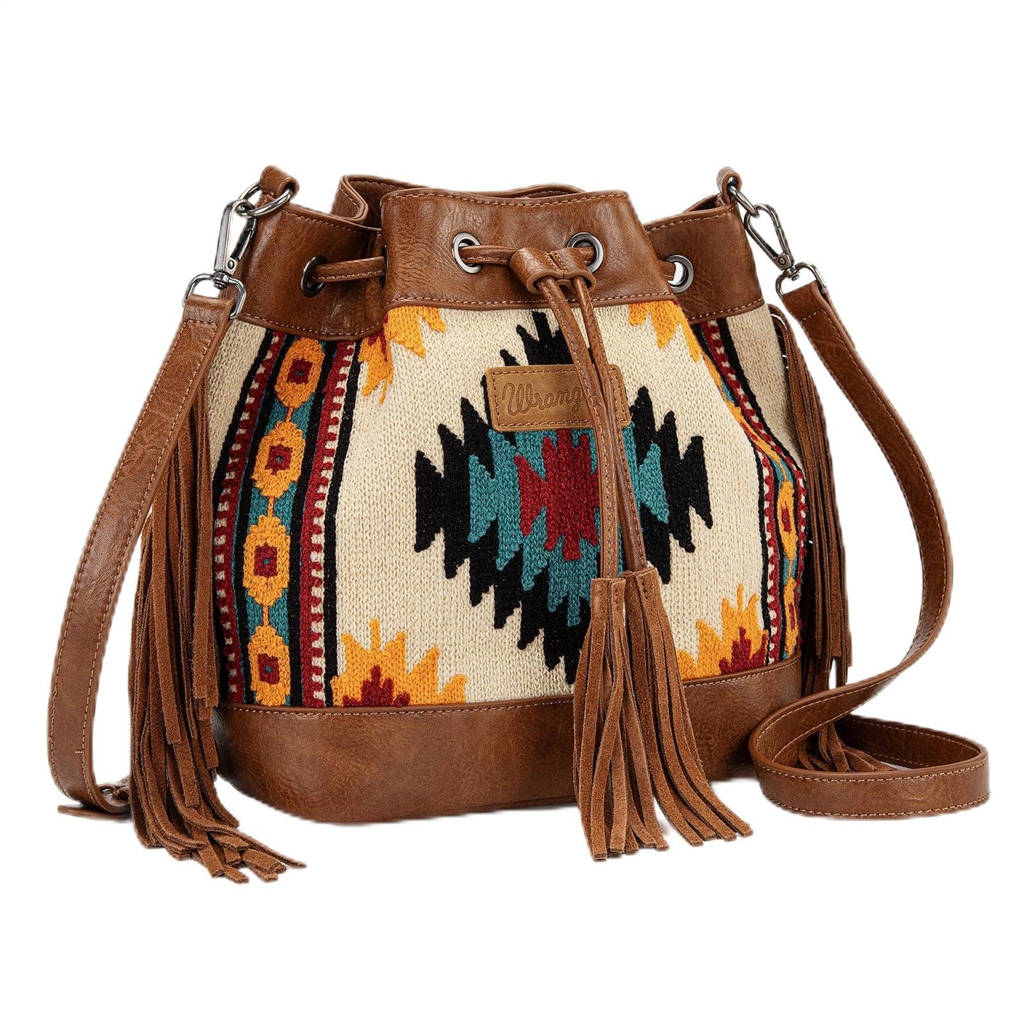 Wrangler Hobo Bags for Women Designer Aztec Bucket Purses Western Tapestry Shoulder Handbags