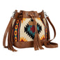 Wrangler Hobo Bags for Women Designer Aztec Bucket Purses Western Tapestry Shoulder Handbags