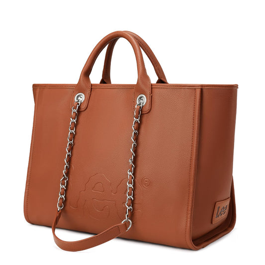 Lee Large Shoulder Tote Bag for Women Vegan Leather Top-Handle Bag