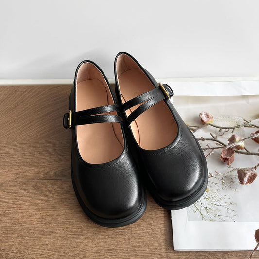 BEROBELLO Women's Retro T-Strap Mary Jane Flats Soft Leather Dress ShoesBEROBELLO Women's Retro T-Strap Mary Jane Flats Soft Leather Dress Shoes