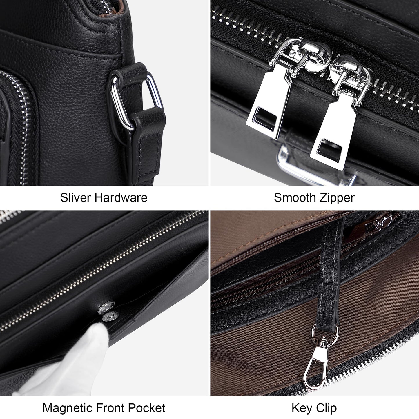 Over Earth Genuine Leather Crossbody Bags for Women Small Ladies Handbags and Purses with Card Slots
