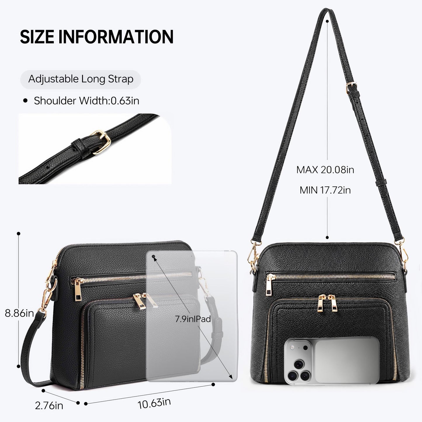 Crossbody Purses for Women Small Crossbody Bags for Women with Built in RFID Wallet