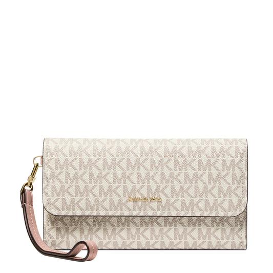 MICHAEL Michael Kors Jet Set Medium Flap Double Zip Wristlet