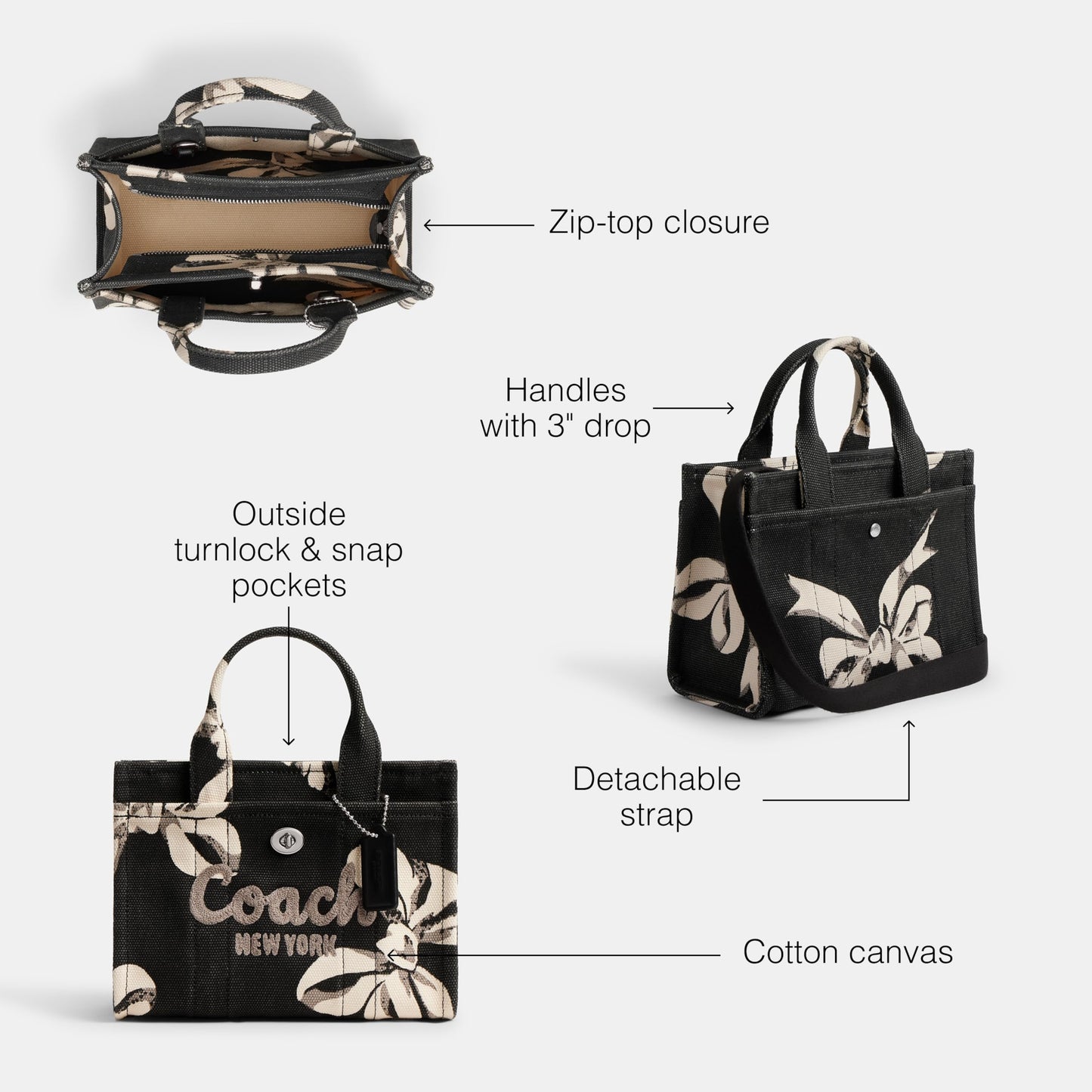Coach Women's Leopard Cargo Tote 20