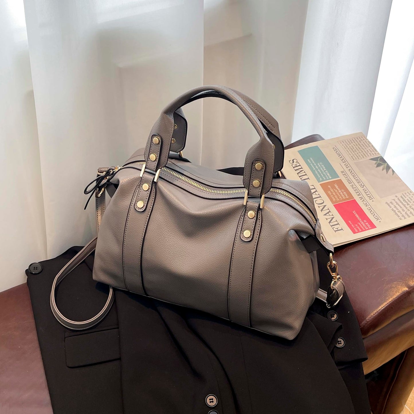 Handbags and Purses for women Vegan Leather Tote Bag for Women Satchel Shoulder Bags Travel Purse with Compartments