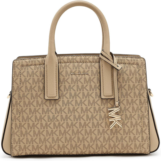 Michael Kors, Womens, Laila Small Satchel, Khaki, One Size