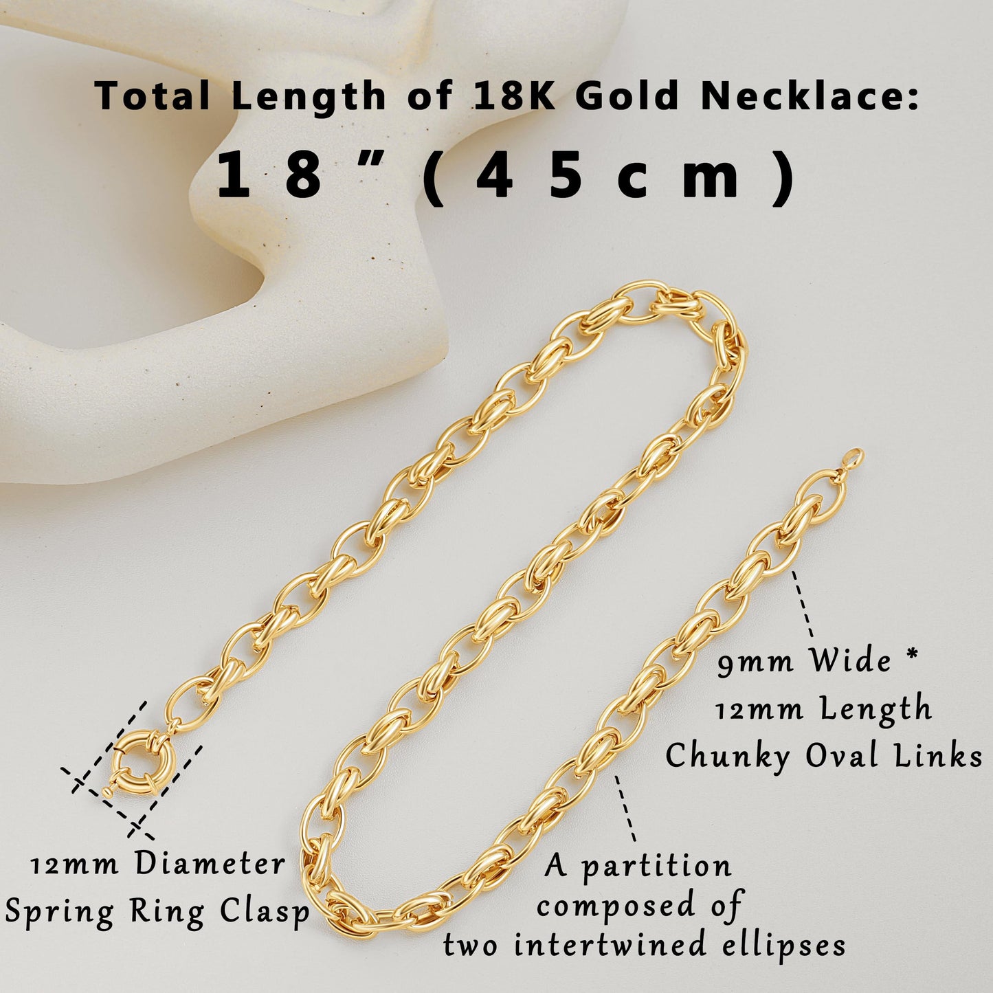 Aobei Pearl 18K Gold Plated Paperclip Chain Choker Satellite Chain Freshwater Cultured Biwa Pearl Pendant Necklace Dainty Turquoise Jewelry for Women