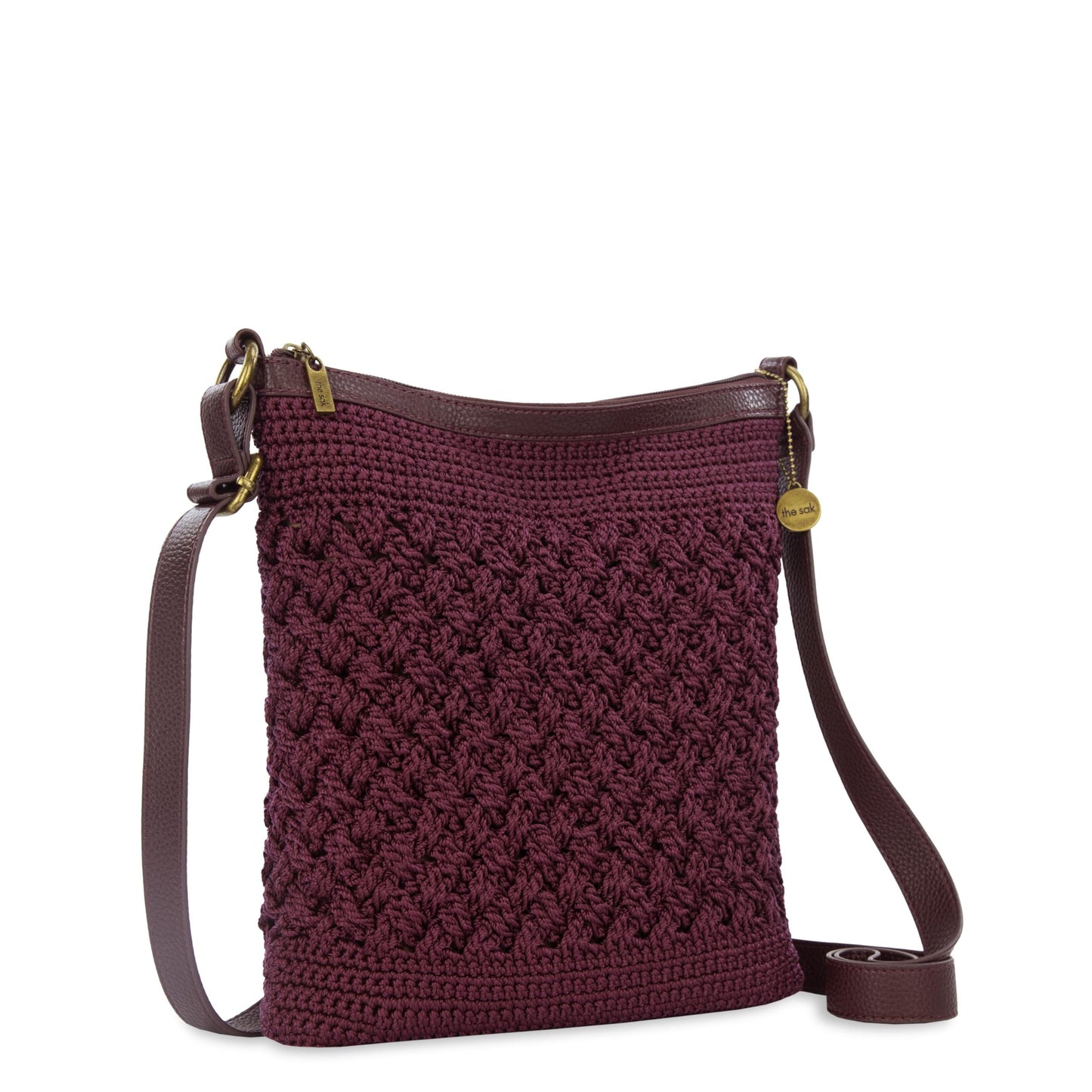 The Sak Lucia Crossbody Bag in Crochet, Convertible Purse with Adjustable Shoulder Strap