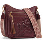 Crossbody Bags for Women, Vegan Leather Crossbody Purse, Multiple Pocket Daily Travel Shoulder Bag with Boho Strap