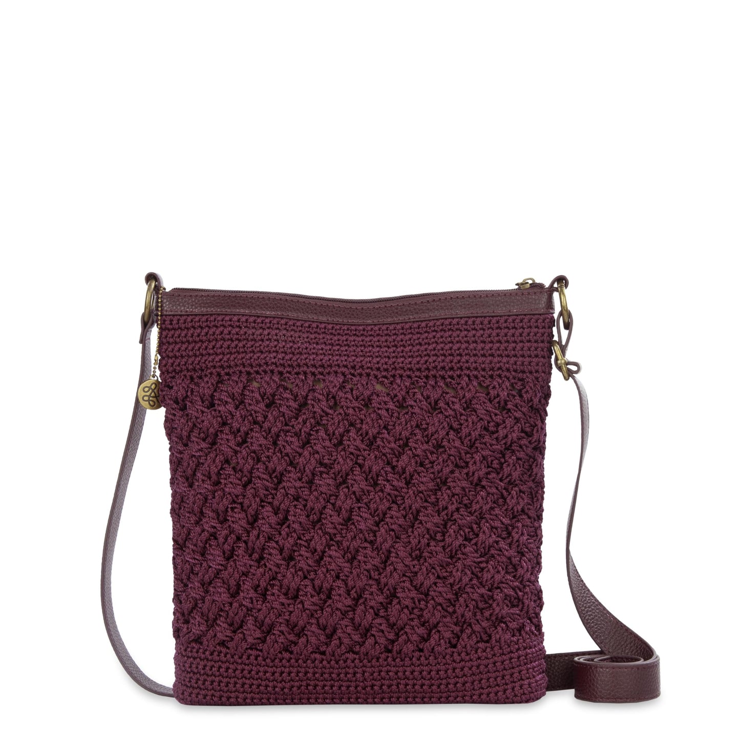 The Sak Lucia Crossbody Bag in Crochet, Convertible Purse with Adjustable Shoulder Strap