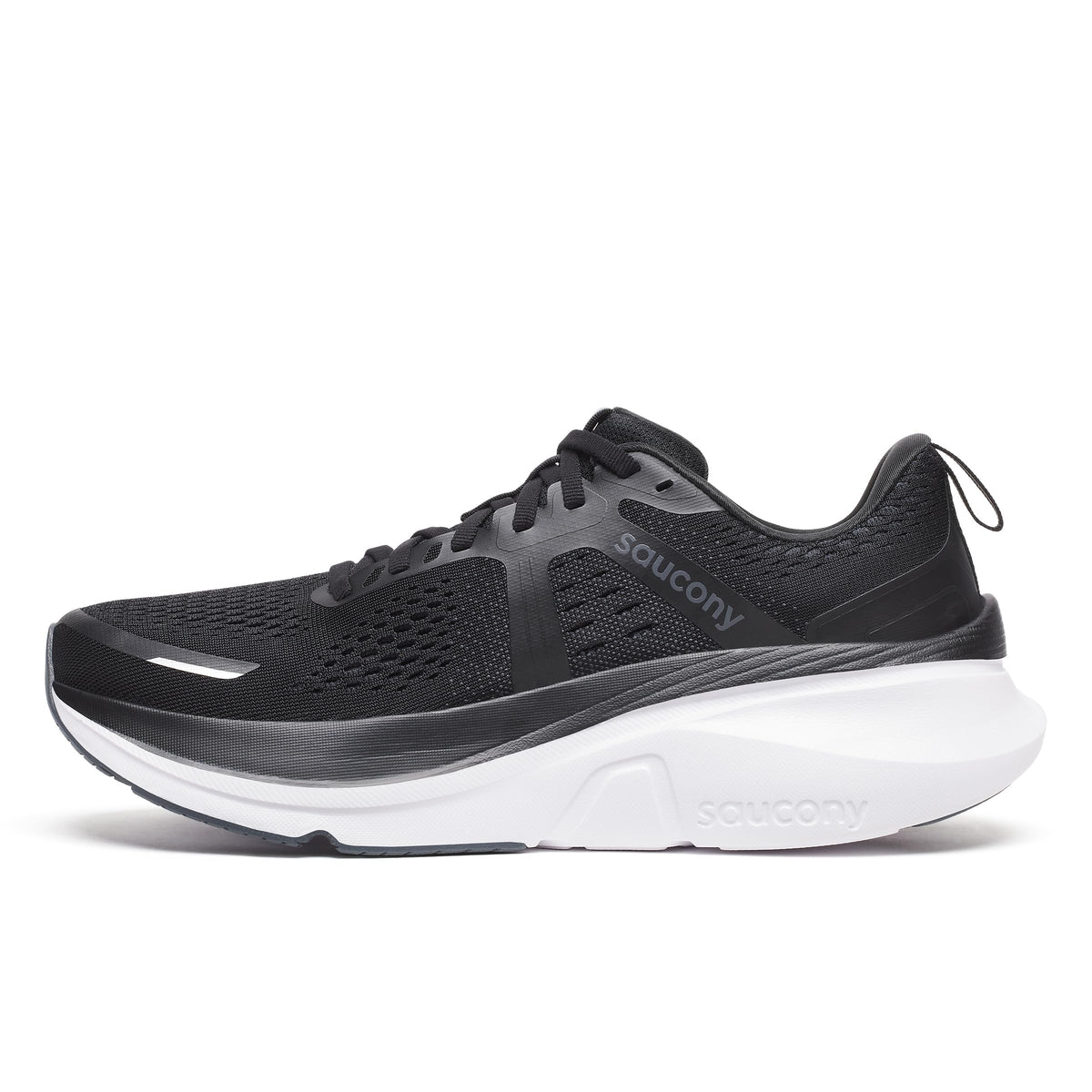 Saucony Women's Guide 18 Sneaker, Black/White, 10 WideSaucony Women's Guide 18 Sneaker, Black/White, 10 Wide