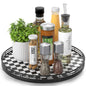 AMH Lazy Susan Wooden Organizer for Table Top
