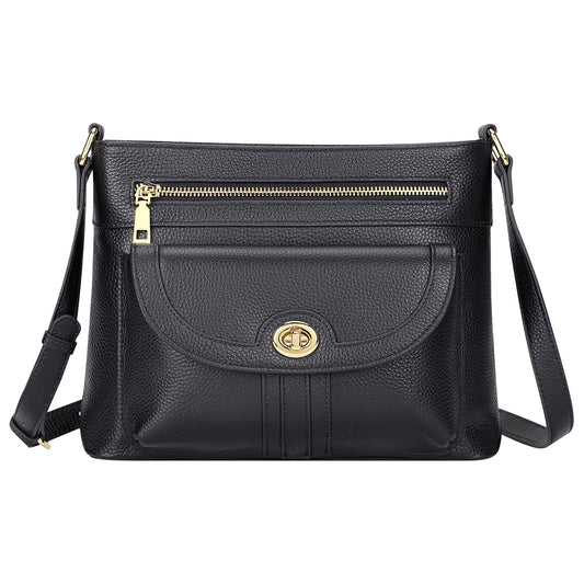 Over Earth Genuine Leather Crossbody Bags for Women Trendy Purses and Ladies Shoulder Handbags