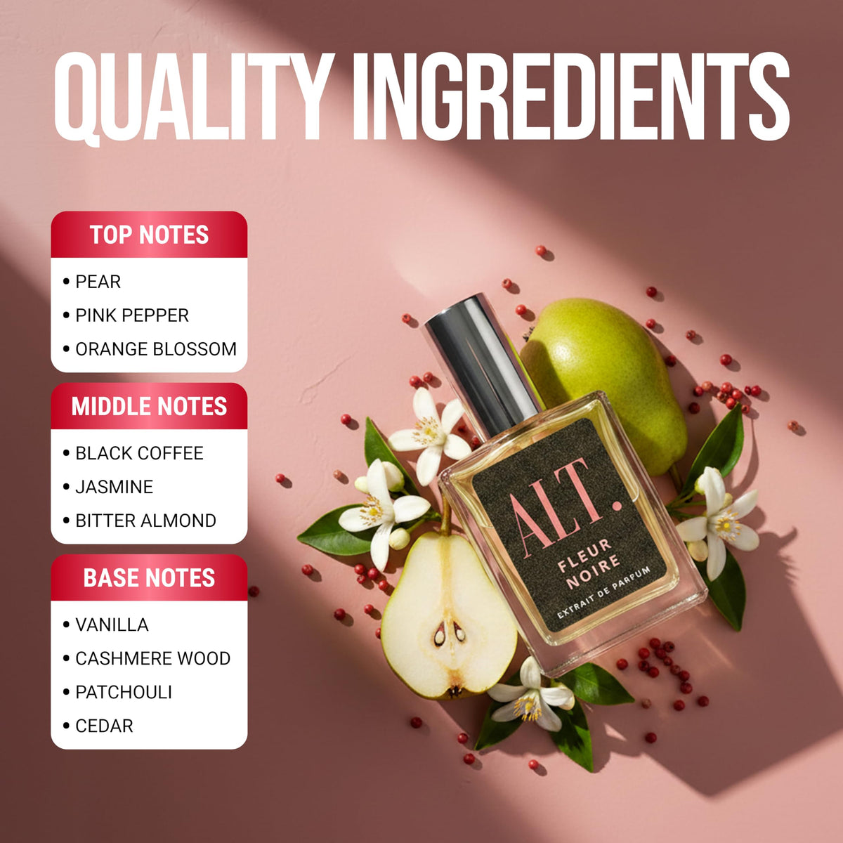 ALT. FRAGRANCES Crystal No. 23 – Inspired by Bac. Roug. 540, Unisex Perfume, Extrait de Parfum, Long Lasting Perfume for Men & Women with Jasmine, Amberwood & Cedar Notes, 60ml