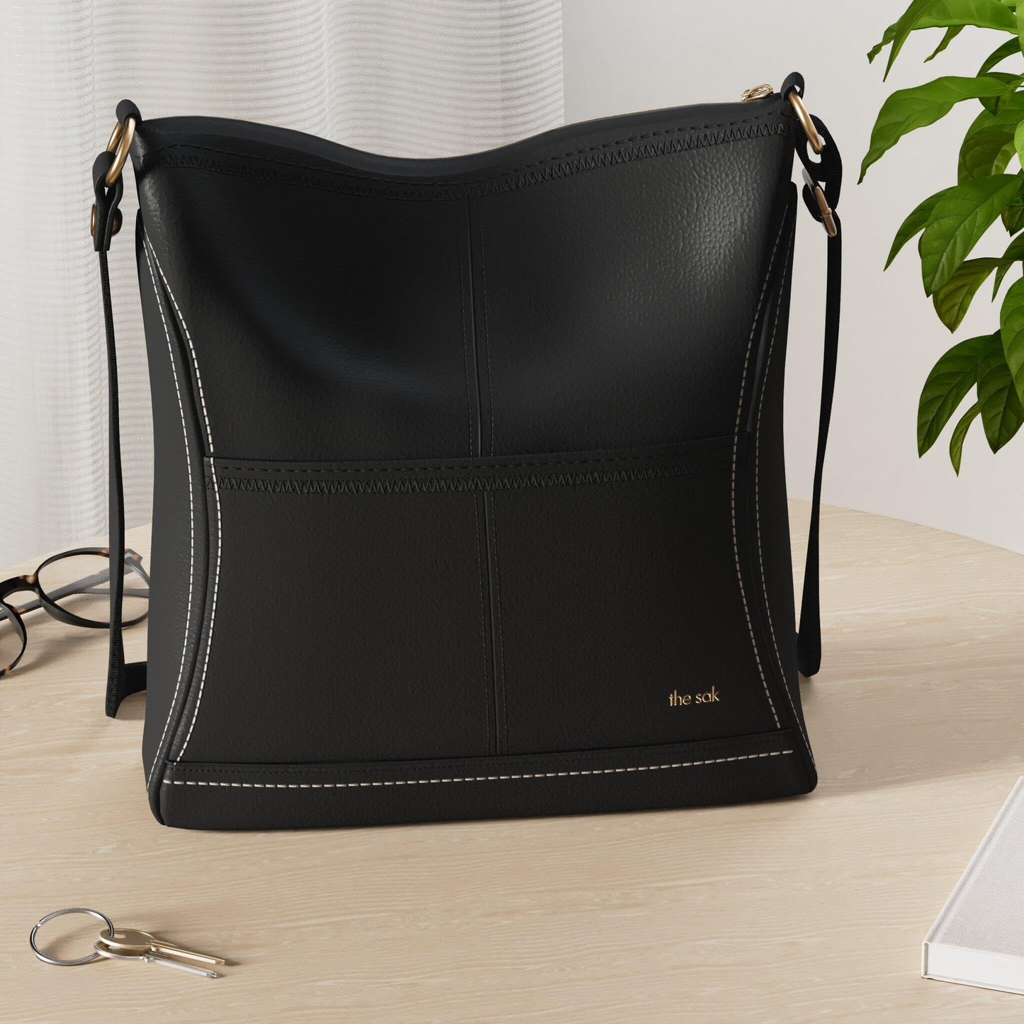 The Sak iris Leather Crossbody Purse - Women's Handbag for Everyday & Travel - Cross Body Bag With Zipper Closure