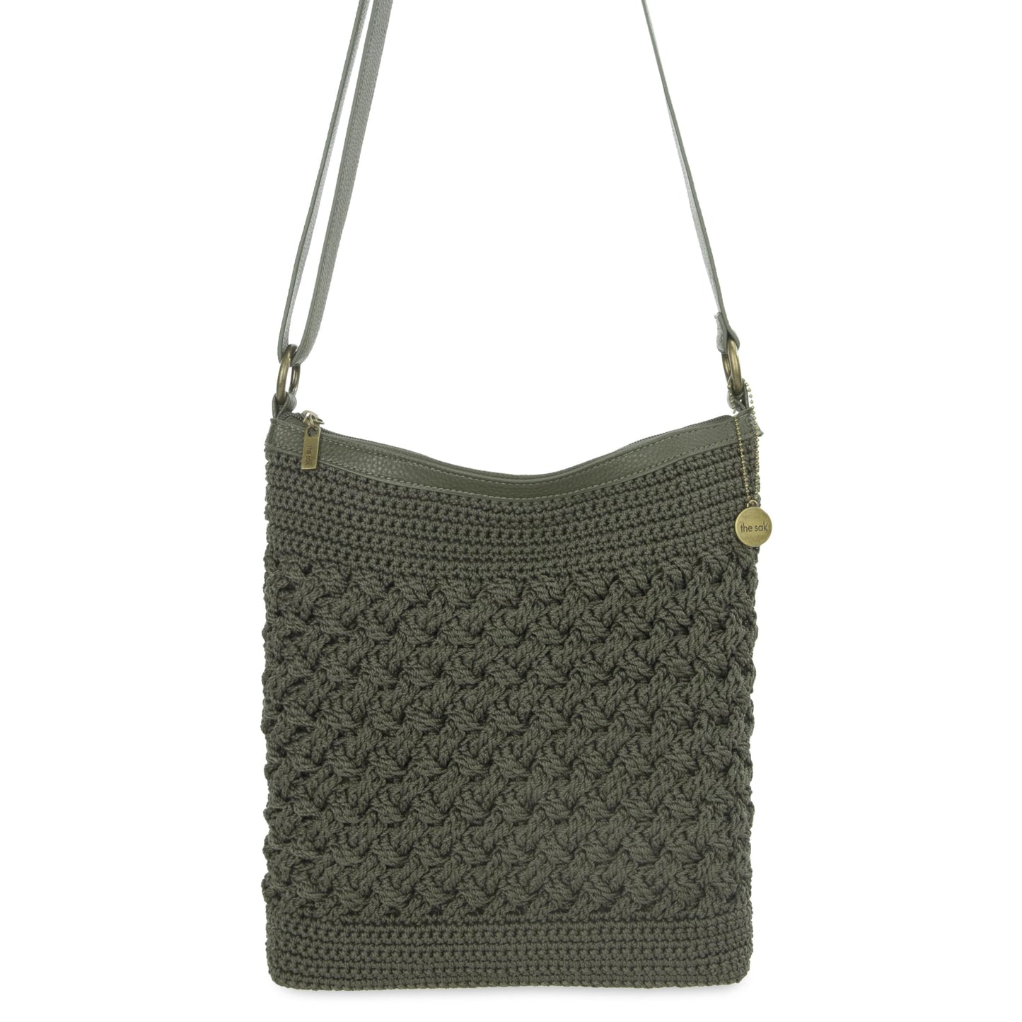The Sak Lucia Crossbody Bag in Crochet, Convertible Purse with Adjustable Shoulder Strap