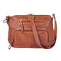 Oak Leathers Women's Crossbody Bag - Genuine Leather Crossover Shoulder Purse With Adjustable Sling Strap - Medium Size