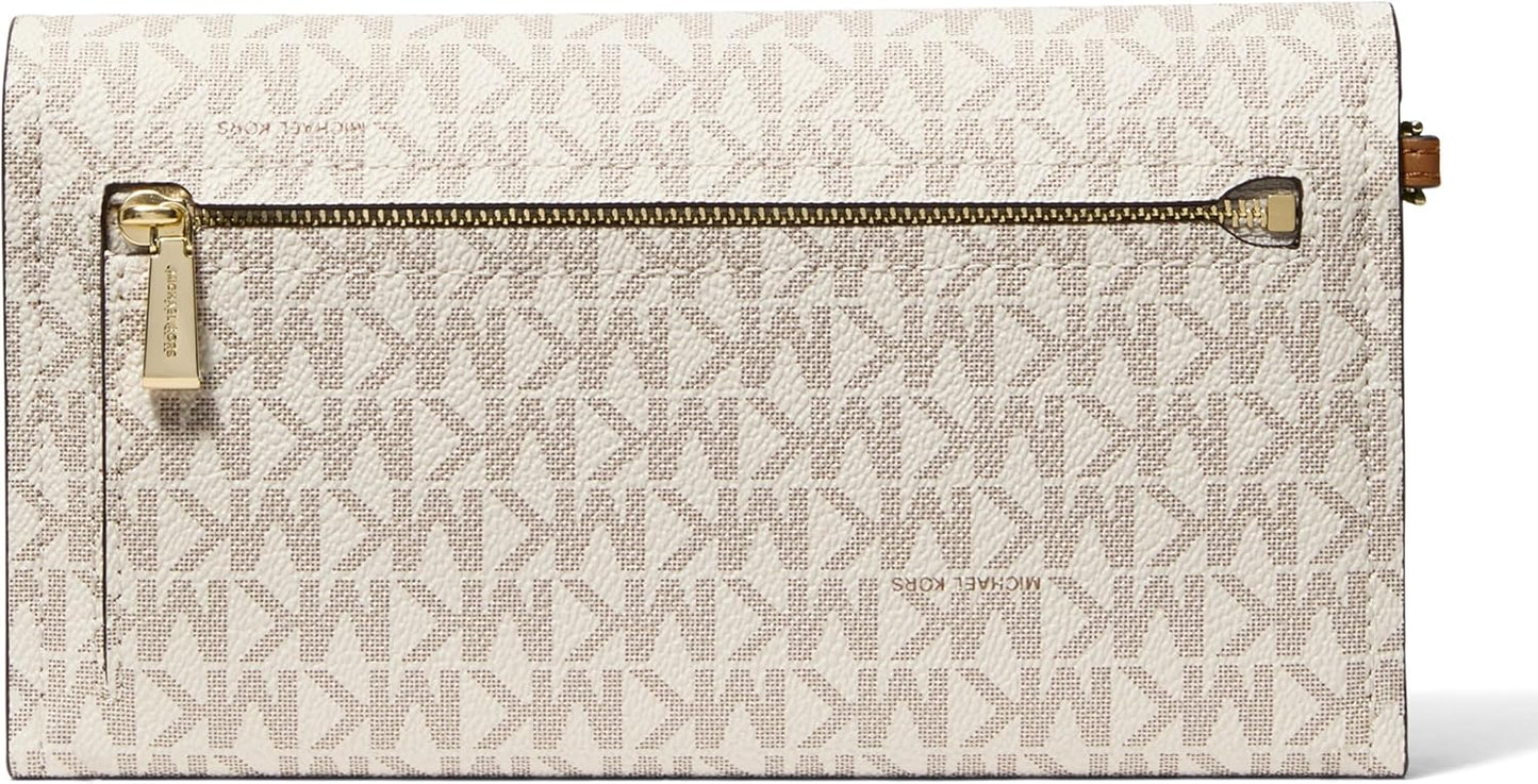 MICHAEL Michael Kors Jet Set Medium Flap Double Zip Wristlet