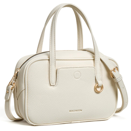 BOSTANTEN Small Crossbody Bag for Women Vegan Leather Purse | Lightweight, Top Handle, Adjustable Strap, Compact Storage for Travel Shopping Everyday