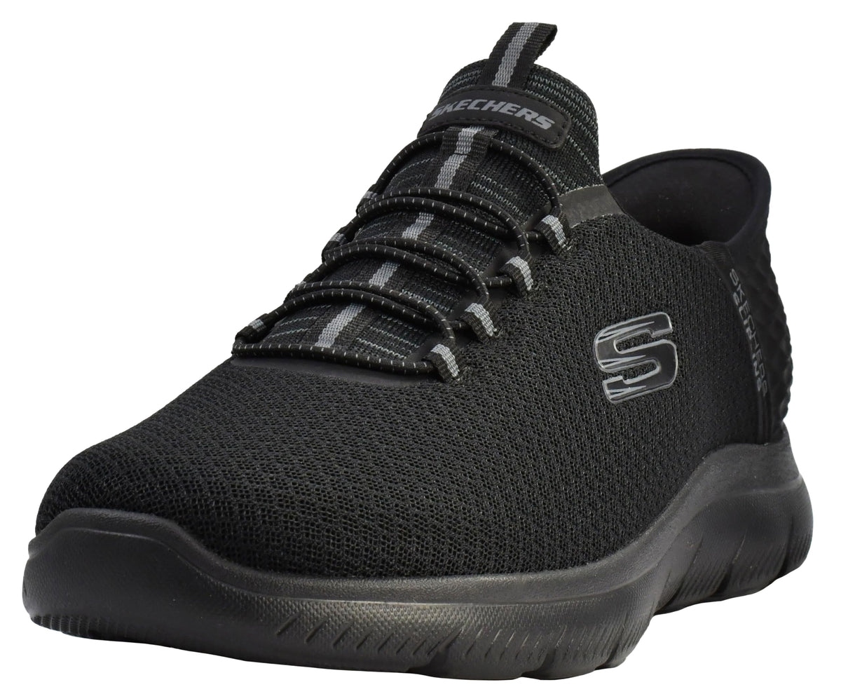 Skechers Men's Summits High Range Hands Free Slip-in Sneaker, Black/Charcoal, 9 WideSkechers Men's Summits High Range Hands Free Slip-in Sneaker, Black/Charcoal, 9 Wide