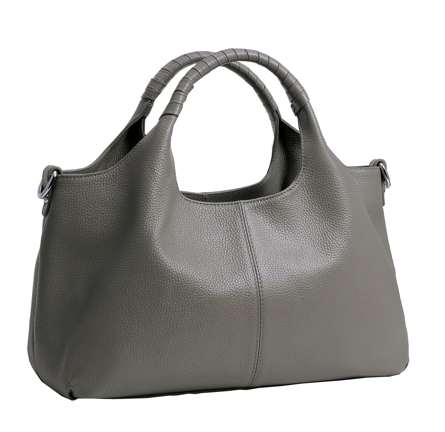 Iswee Leather Satchel Women Purse and Handbag Crossbody Shoulder Bag Hobo | Genuine Cowhide Leather Tote Top Handle Bag Soft & Durable Medium Size Bags with Detachable Multiple Pocketbooks Trendy