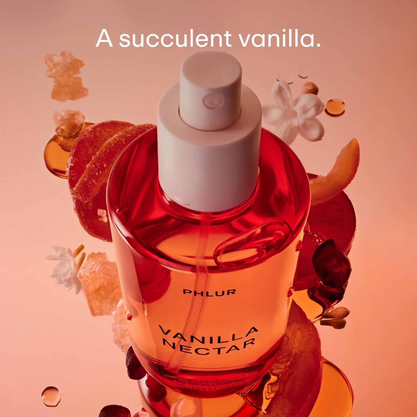 PHLUR Vanilla Skin Body Mist, 8 Fl Oz - Hair and Body Perfume for Women | Vanilla Perfume Body Spray with Pink Pepper, Cashmere Wood & Sandalwood Fragrance