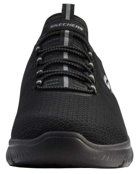 Skechers Men's Summits High Range Hands Free Slip-in Sneaker, Black/Charcoal, 9 WideSkechers Men's Summits High Range Hands Free Slip-in Sneaker, Black/Charcoal, 9 Wide